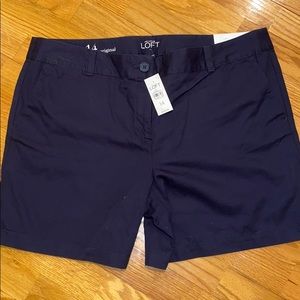 LOFT Navy Blue Women's Shorts